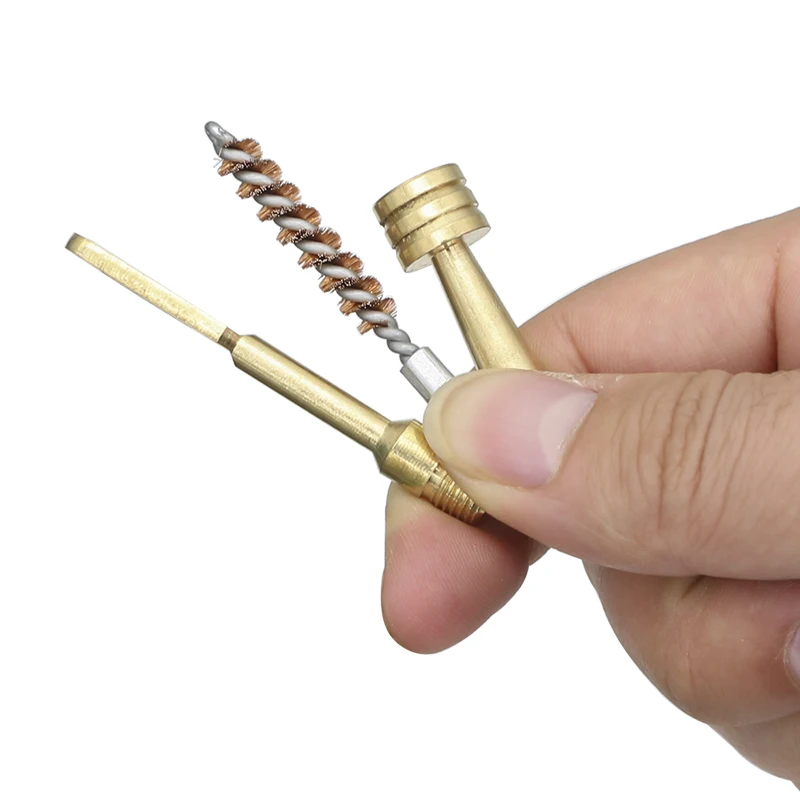 Kit de limpieza de pistola táctica Universal con lata de aceite, limpiador de Rifle, cepillo profesional, herramienta de limpieza de arma de fuego para caza - imagen 4