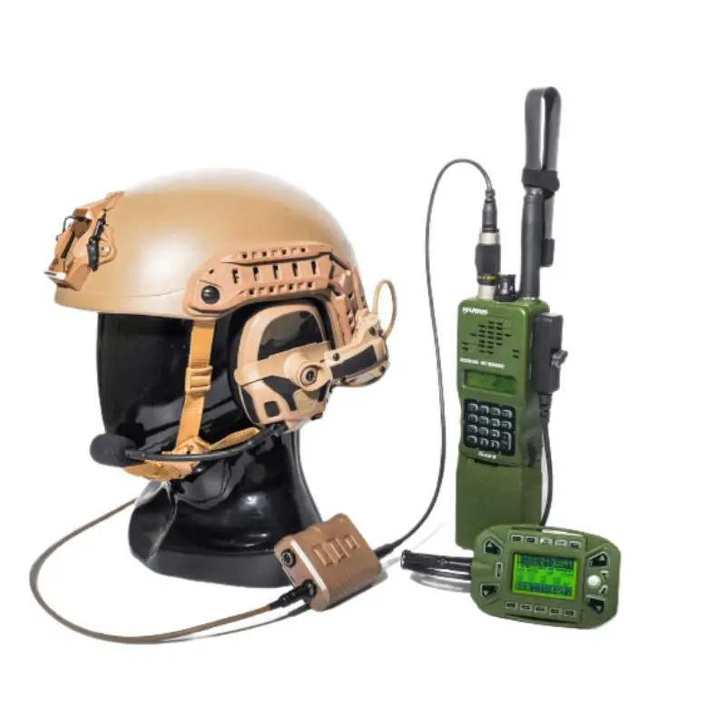 An/prc-152 (A) Auricular de radio de comunicación totalmente metálico Panel de separación/cable de datos KDU - imagen 3