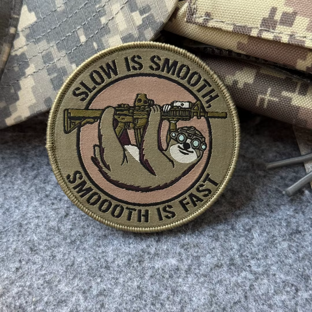 Parche táctico morale perezoso Slow Is Smooth MOLLE para mochila ropa - imagen 5