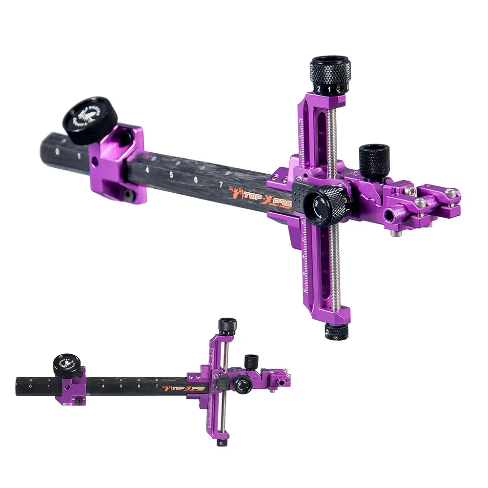 Mira de carbono para tiro con arco, arco compuesto ajustable con lente 2/4/6/8X, fibra óptica de 0,019 ", arco de mano L/R, objetivo de tiro de caza - imagen 5