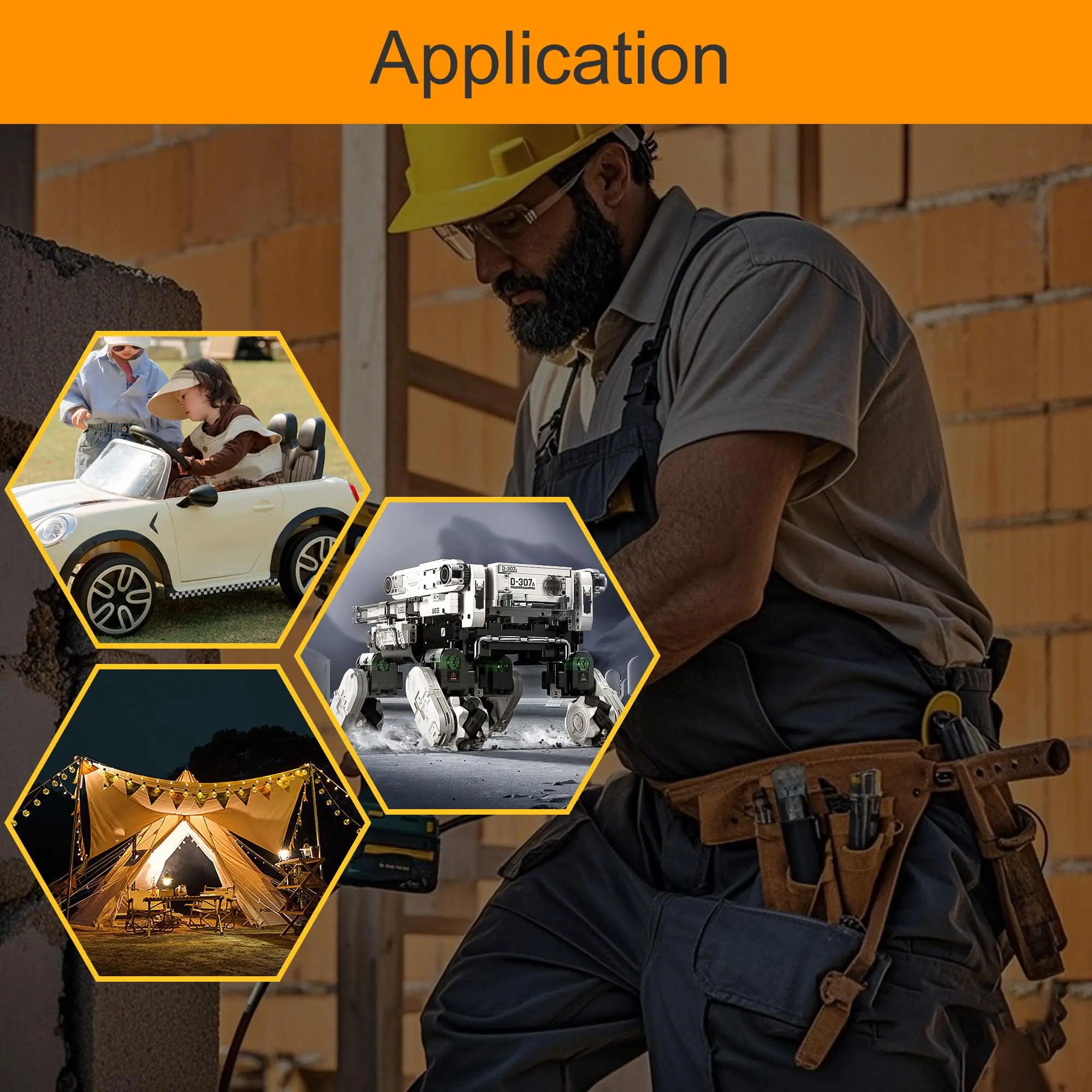 Actualización para adaptador de batería DeWALT, base de montaje de fuente de alimentación con cables, conector convertidor de batería, adaptador de rueda eléctrica DIY para camión - imagen 5