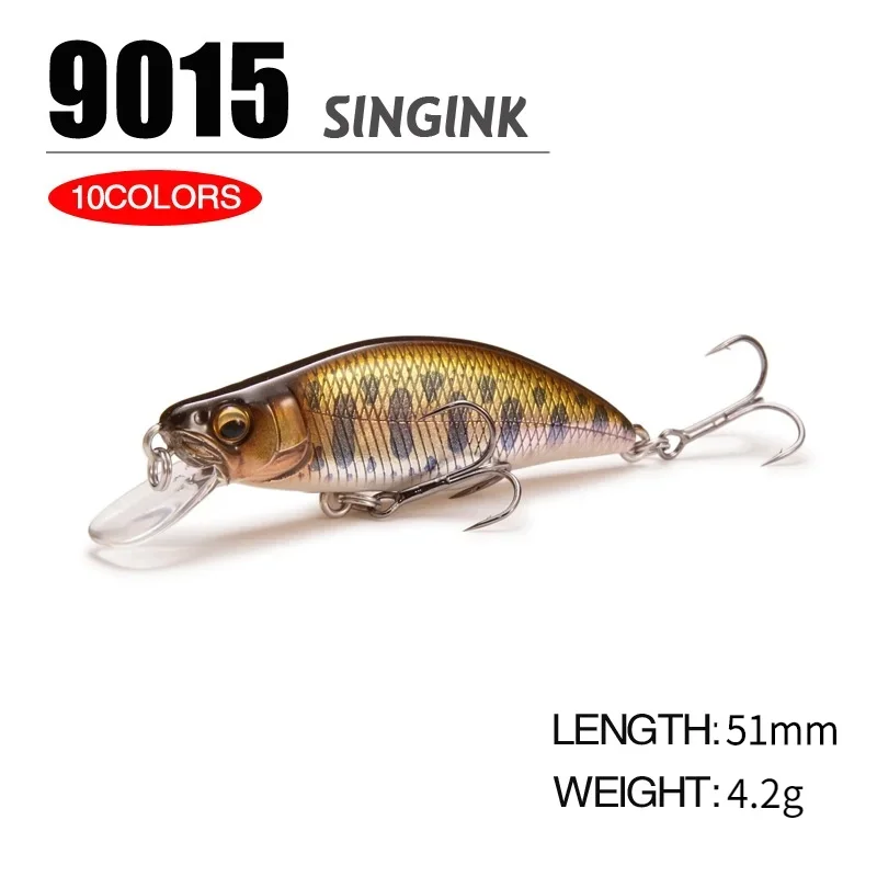 Señuelos de pesca de pececillo que se hunden, modelo popular japonés, 52mm, 4,5g, Jerkbait, Lucio, Carkbait, Wobblers, Swimbait, cebo duro profesional - imagen 3