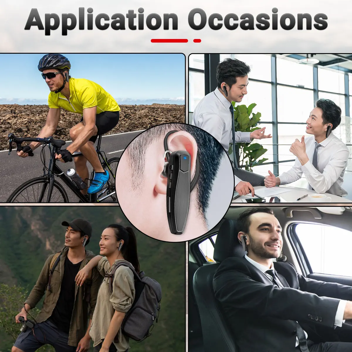 BT-E1 auriculares inalámbricos Bluetooth con cargador para Quansheng UV K5 (8) K6 UV 5R Plus Baofeng UV-5R UV-17 BF-888S Radio - imagen 5