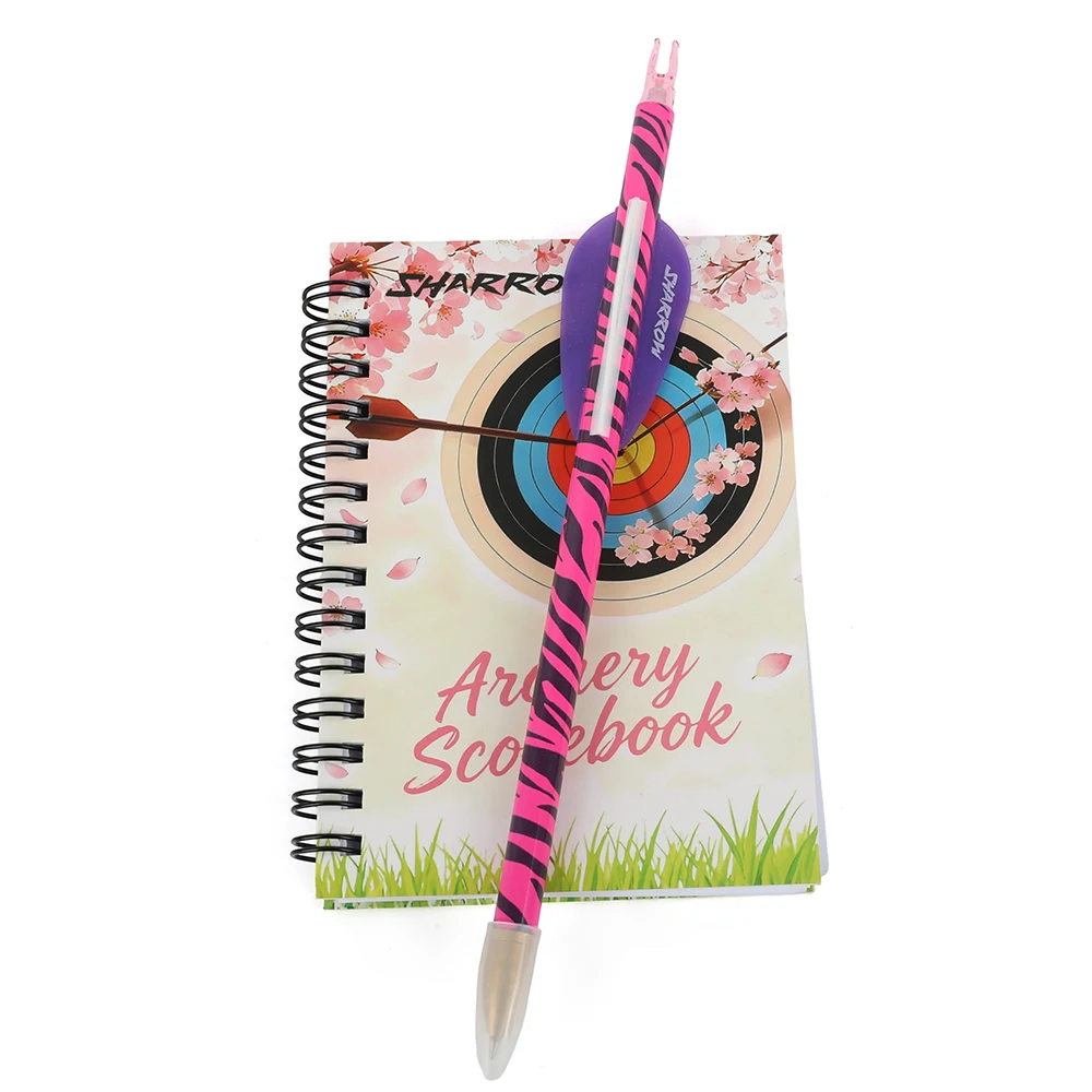 Libro de puntuación de objetivo de 50 papel, libro de puntuación de tiro con arco para regalo de arquero, bolígrafo de escritura negro, marca de entrenamiento, práctica de tiro, registro de puntuación - imagen 4