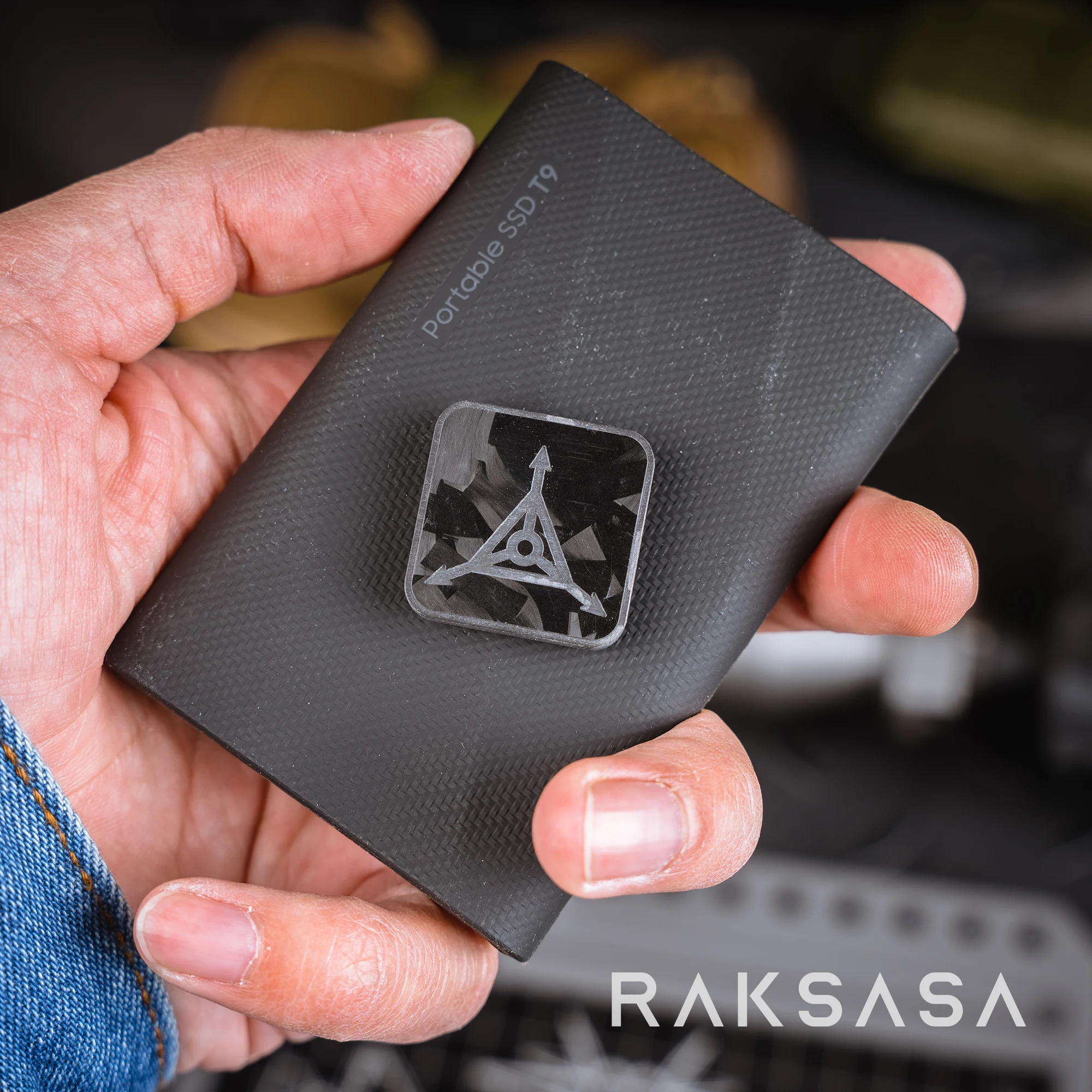 Parche de fibra de carbono con flechas triangulares, insignia táctica cuadrada, apliques DIY para decoración de ropa y mochila - imagen 4