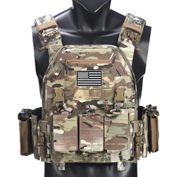 Bolsa de equipo triple multifuncional, chaleco de caza, diseño ligero, tecnología de corte láser con función de expansión potente