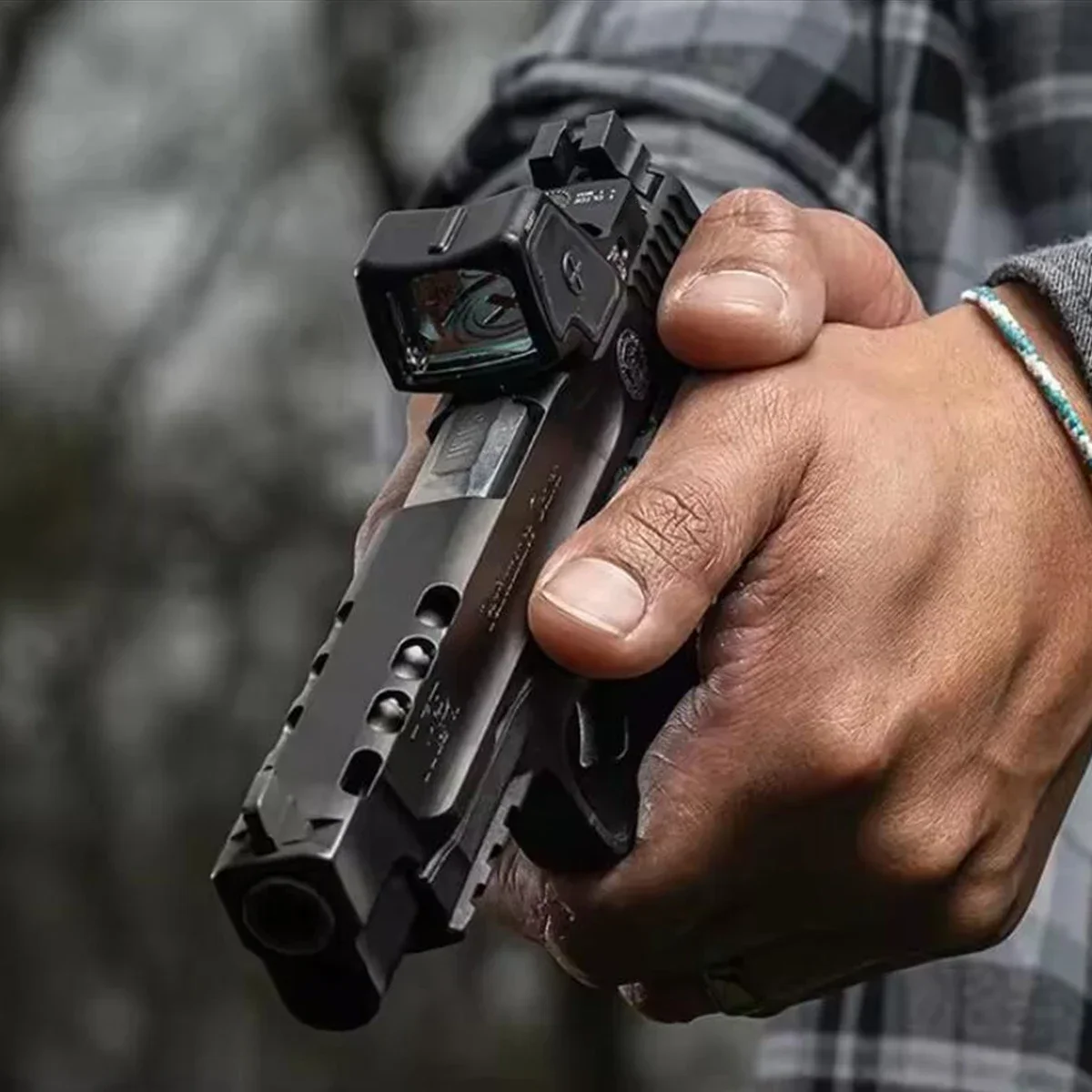 Mira táctica de punto rojo de nailon y Metal, Mini colimador de R-HD ajustable, mira réflex para pistola Airsoft, mira Glock, riel de 20mm - imagen 4