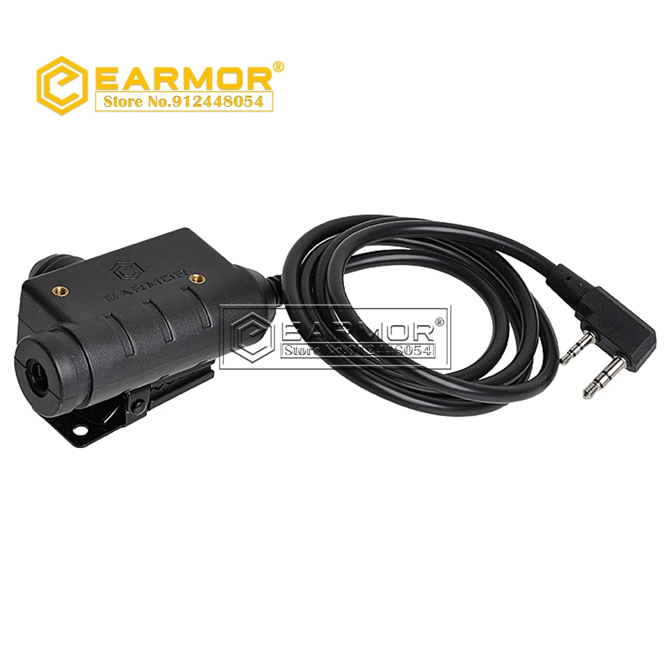 EARMOR adaptador PTT M51, auriculares tácticos, interfaz de Radio PTT Kenwood y AUX - imagen 5