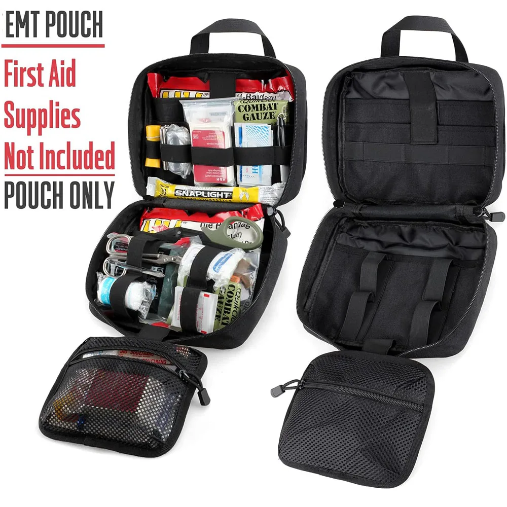 Bolsa médica Molle para exteriores, organizador de bolsa EDC, botiquín de primeros auxilios, riñonera IFAK EMT de gran capacidad para caza, Camping y viajes - imagen 4