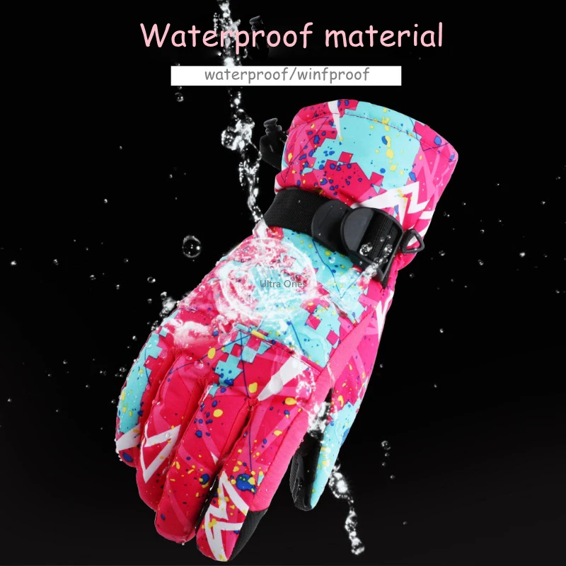 Guantes de esquí cálidos para pantalla táctil, guantes de invierno para exteriores, esquí, nieve, monopatín, motocicleta, ciclismo, resistente al agua - imagen 4