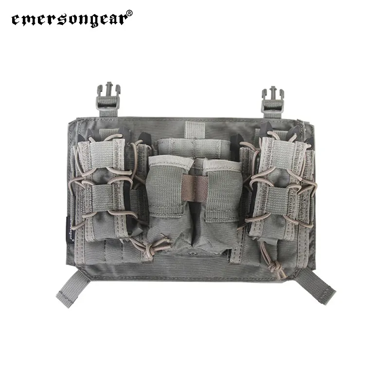 Emersongear-Panel de ataque táctico para chaleco táctico 419 420, portador de placa 5,56, Panel de bolsa para pistola, equipo de caza y senderismo, nailon FG