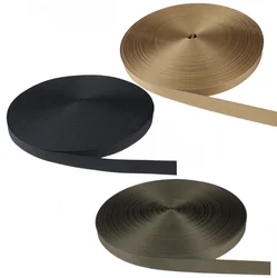 5/10 metros de largo 22mm de ancho Color sólido correas de nailon mate 1,3 MM de espesor correa MOLLE, accesorios para bolsas tácticas DIY Ranger verde
