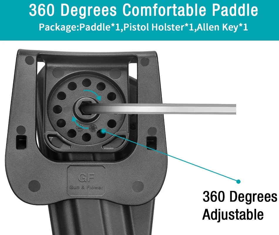 Fundas aptas para Sig Sauer P320,M17/M18, funda de paleta de polímero OWB de nivel 2, soportes de plástico para pistola de 9mm, mano derecha - imagen 5