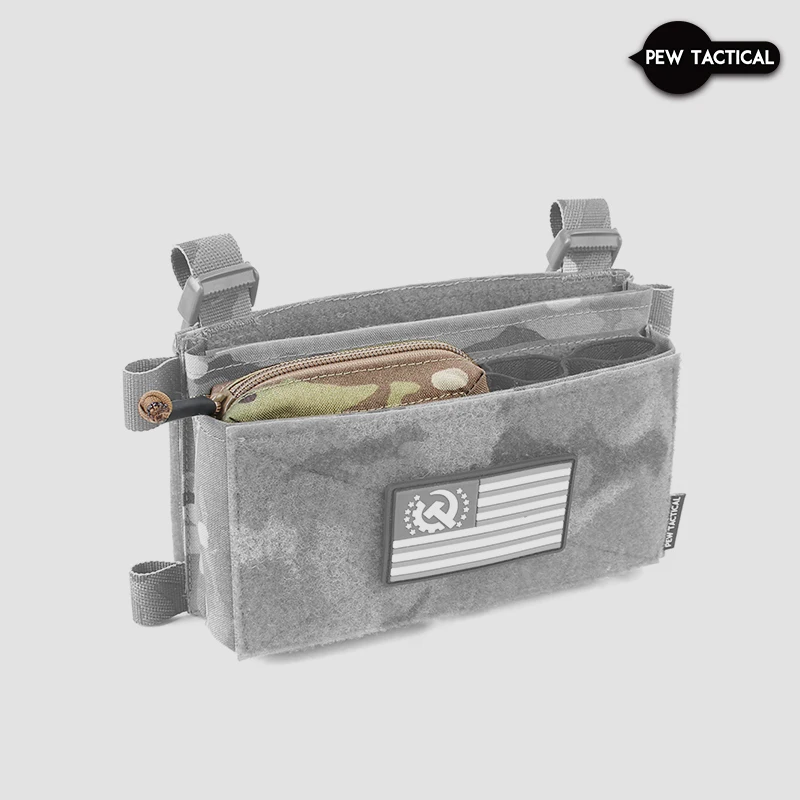 Pew Tactical MK3 MK4 Chest Rig Chaleco con cremallera Panel para el pecho Cubierta con cremallera UA10