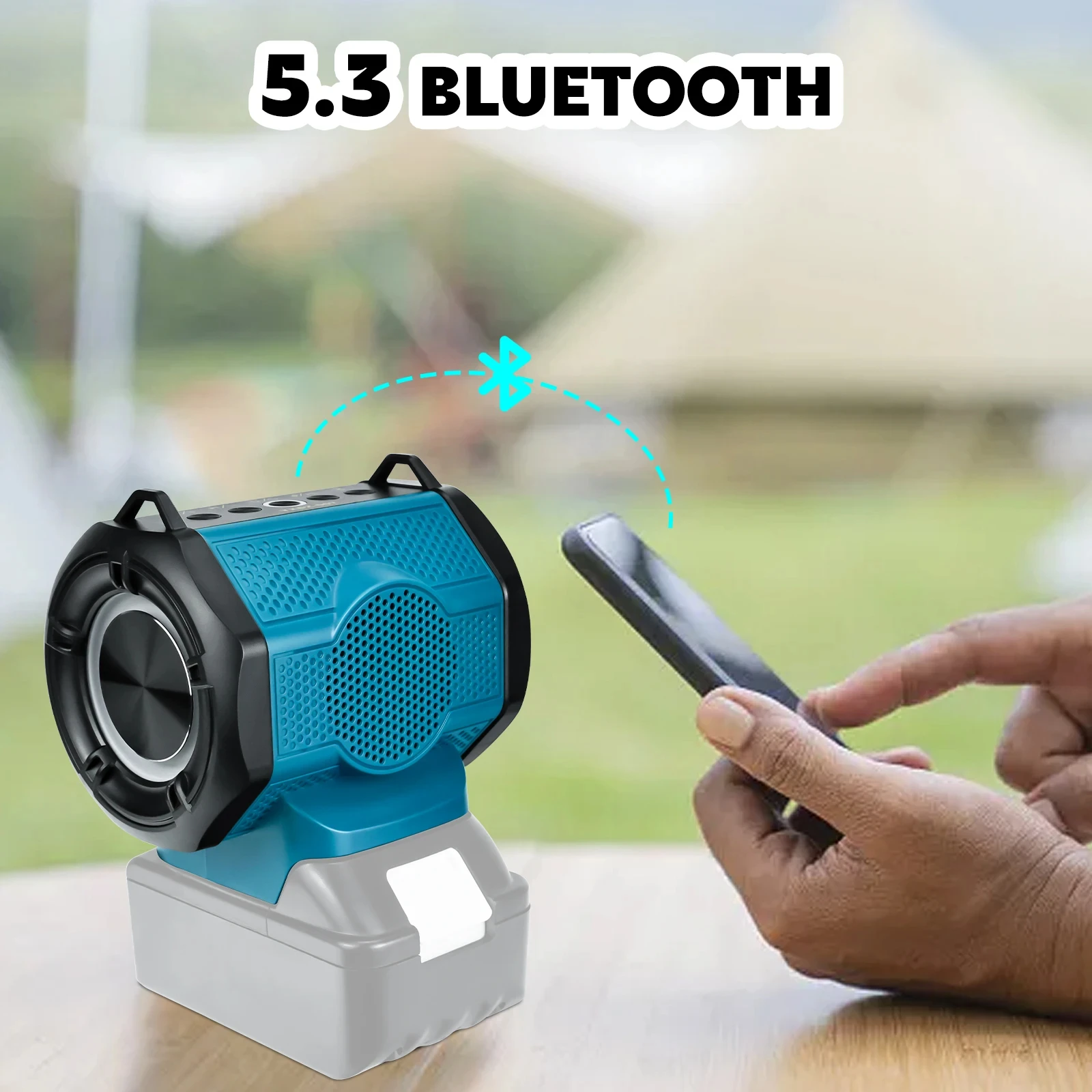 Makita altavoz portátil Bluetooth USB-C para batería - imagen 4