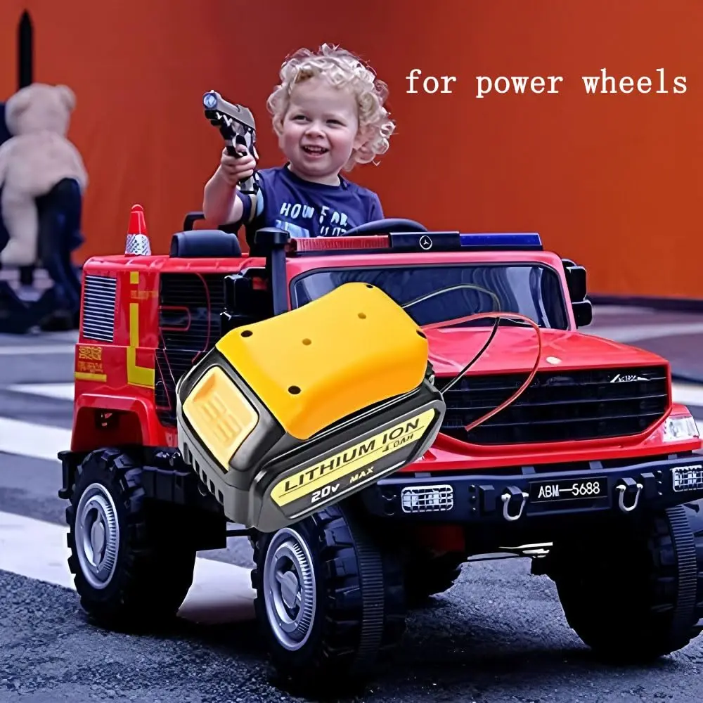 Actualización para adaptador de batería DeWALT, base de montaje de fuente de alimentación con cables, conector convertidor de batería, adaptador de rueda eléctrica DIY para camión - imagen 4