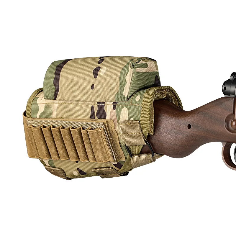 Soporte para balas de escopeta para caza al aire libre, bolsa para munición de pistola y Rifle de 98K, bolsa táctica para reposa mejillas, paquete de culata - imagen 2