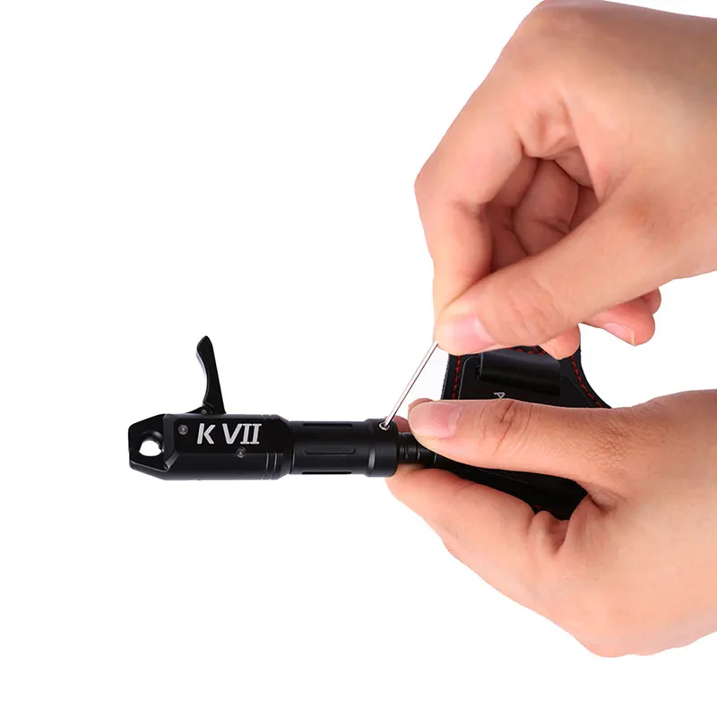 Ayuda de liberación de tiro con arco K7, correa de pinza de gatillo de arco compuesto, muñeca ajustable para Archer, accesorios de caza y tiro - imagen 4