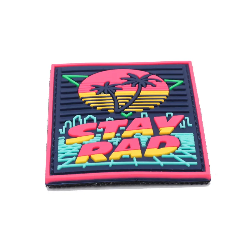 Parche de PVC 3D STAY RAD para ropa, insignia de moral, gancho y bucle, parches militares tácticos, pegatinas para mochila, apliques - imagen 5
