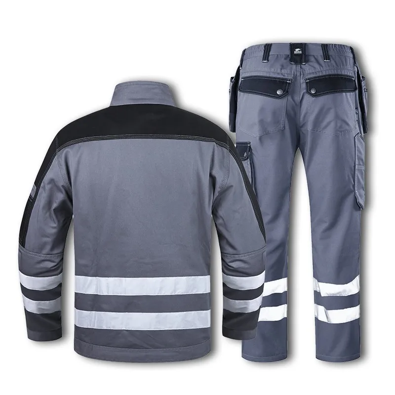 Ropa de trabajo para hombre, traje con tiras reflectantes para sitio de construcción, protección de seguridad, chaqueta de protección laboral - imagen 3