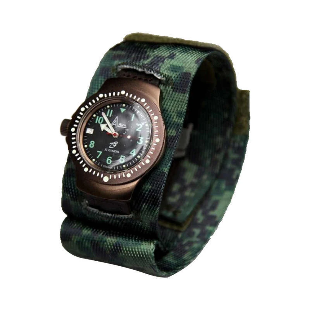 VOSTOK 6E4 Reloj táctico automático cuero resistente - imagen 5