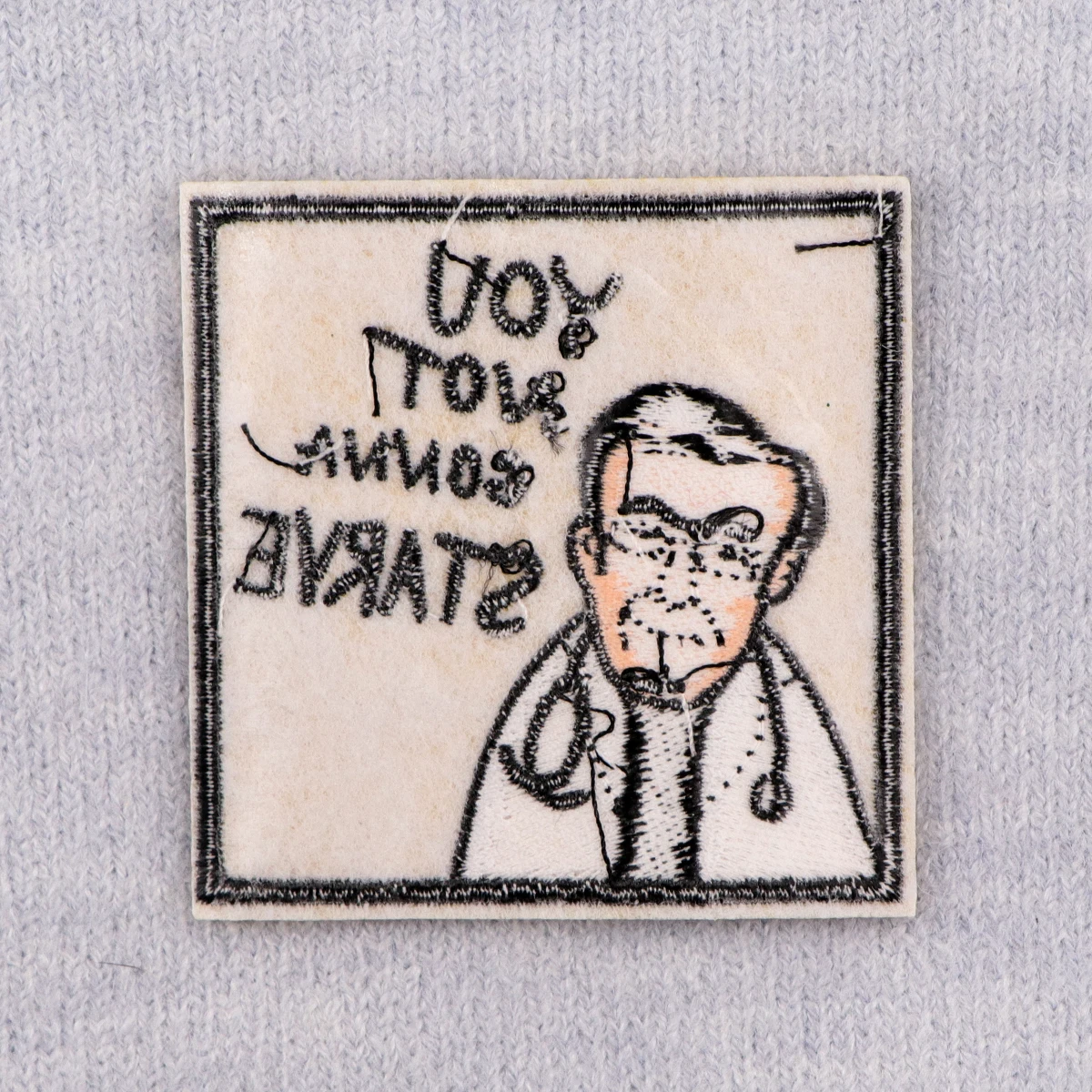 Parches con citas divertidas de Doctor para ropa, parches bordados con plancha de dibujos animados para ropa, accesorio de apliques de rayas DIY - imagen 3