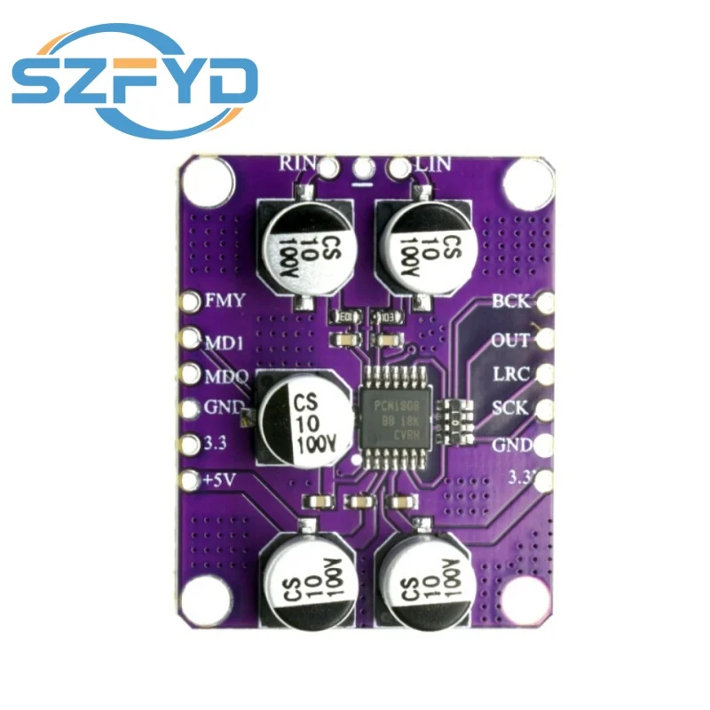 PCM1808 módulo ADC estéreo convertidor analógico digital