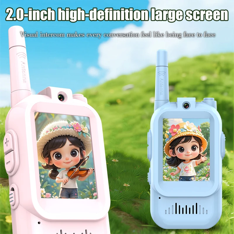 AIRITON Walkie talkie vídeo infantil recargable cambiador voz pantalla - imagen 4
