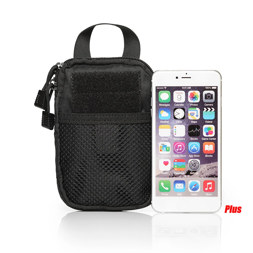 Bolsa táctica militar EDC Molle, riñonera pequeña, bolsa de caza, bolsillo para Iphone 6 7 Plus para Samsung Army bolsas de deporte al aire libre - imagen 5