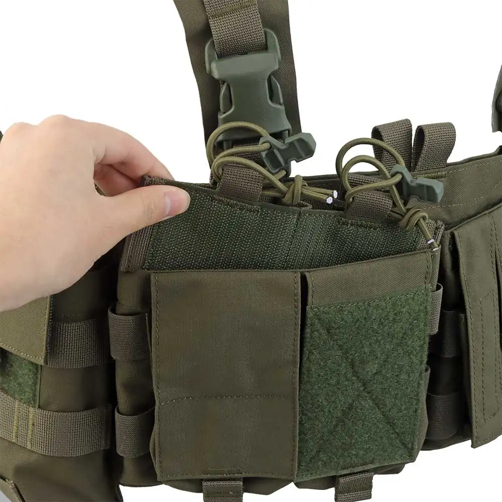 Plataforma de pecho táctica UW Gen IV, bolsa MRC GP, harness 556 762 MAG, interruptor rápido, plataforma de engranaje, gancho, bucle, chaleco de caza MOLLE - imagen 4