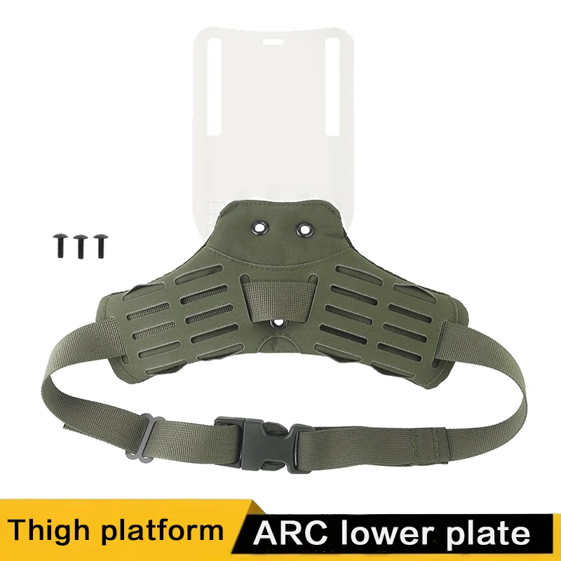 Adaptador de funda de cuero táctico, plataforma de muslo MOLLE, accesorios tácticos de funda de cuero de tracción rápida, accesorios para pistola de aire de caza