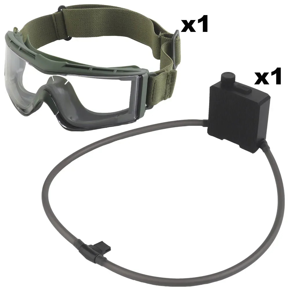 Gafas tácticas desempañador ventilador antiniebla Kit para tiro Airsoft Motocross montañismo gafas de protección máscaras de esquí - imagen 2