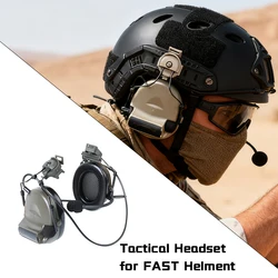WADSN Comtac C2 auriculares tácticos versión de reducción de ruido con adaptador PTT para casco rápido tiro caza auriculares Kenwood