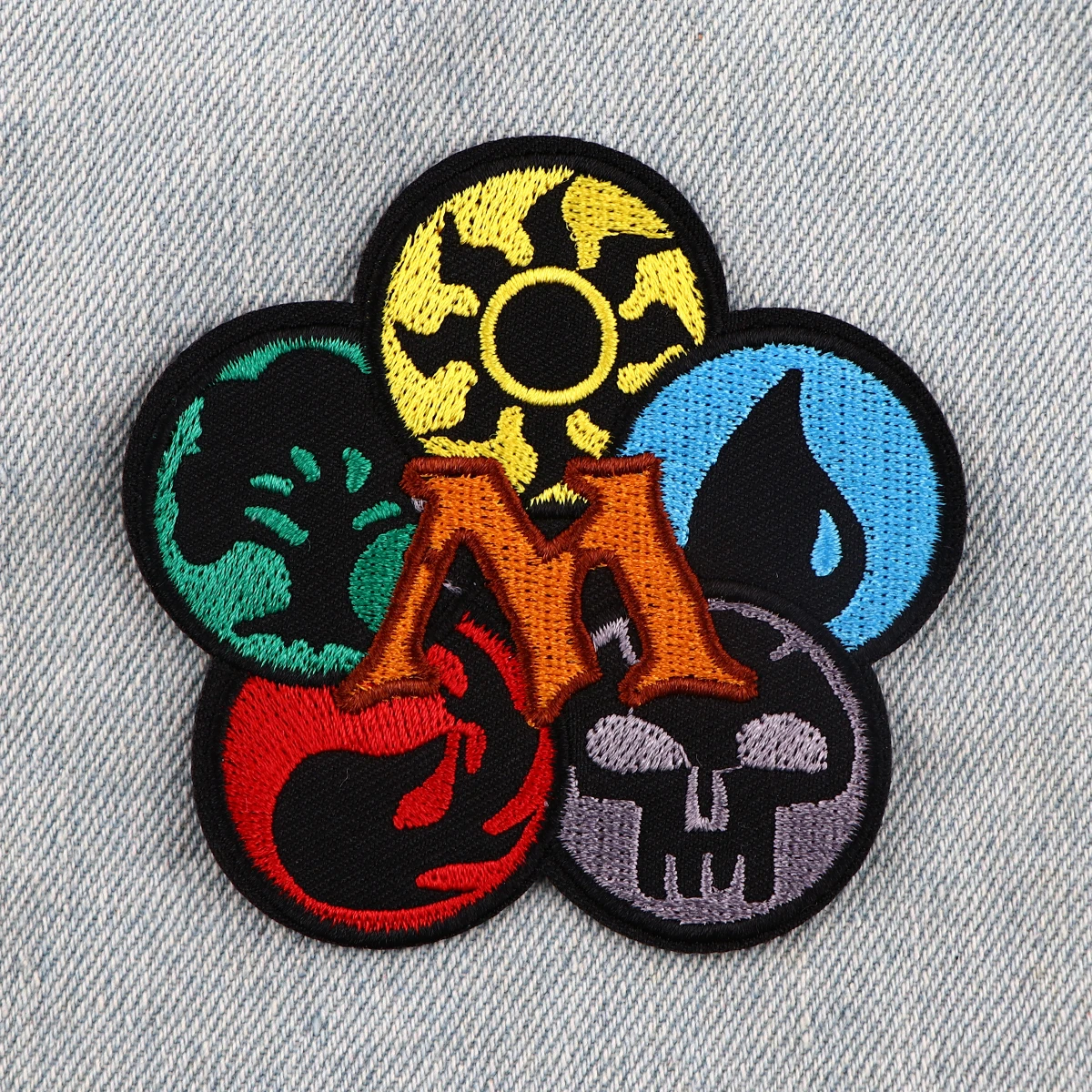 Juego de cartas de fiesta, parche para planchar, parche para ropa, parche bordado fresco, accesorios de ropa, pegatinas de costura - imagen 2