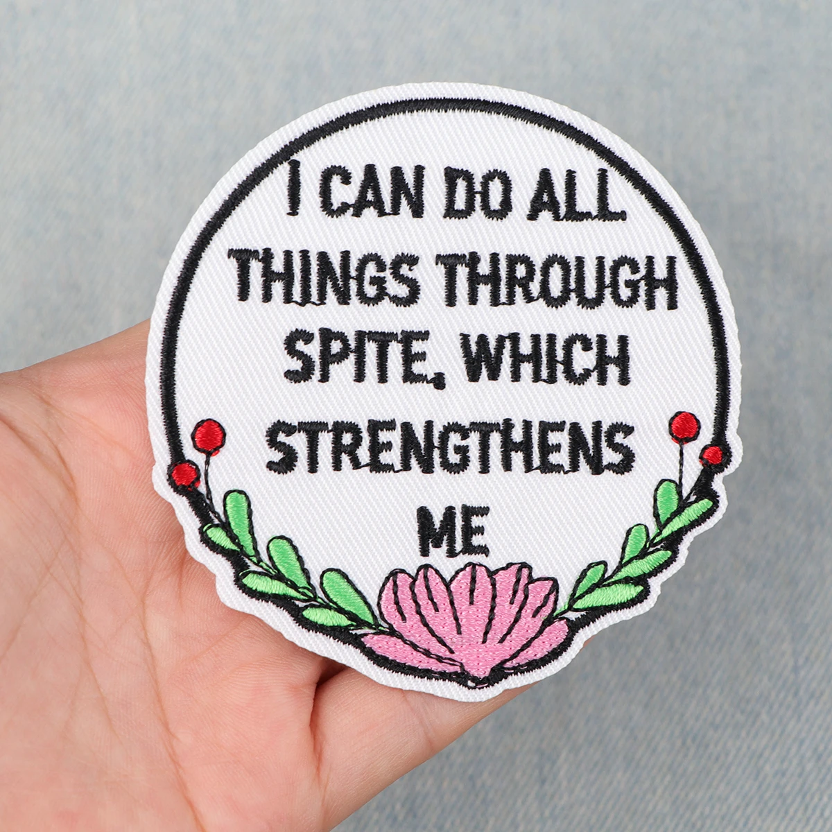 Parche bordado de Club de ovejas negras, citas divertidas, parches termoadhesivos para planchar para ropa, insignias para coser DIY - imagen 2