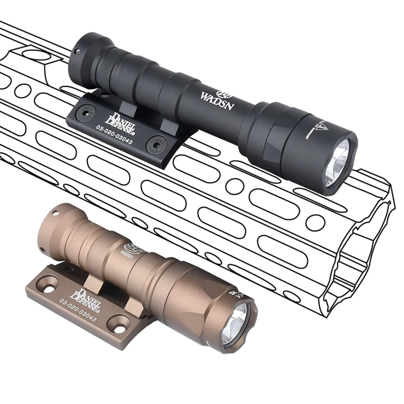 SureFire M300 M600 Linterna táctica LED con base offset M-Lok - imagen 3
