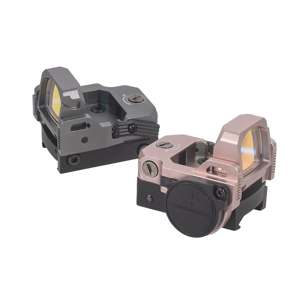 Mira réflex de punto rojo y verde, visor óptico con Base de montaje Mos Glock para Rifle de pistola ISPC, RMR Footprint VISM PRO Flip Up 3 MOA - imagen 4