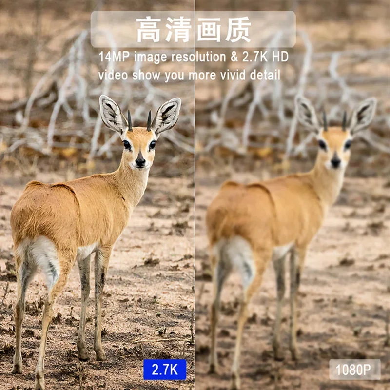 Cámara inalámbrica para caza de vida silvestre, aplicación 4G LTE, 15M, visión nocturna infrarroja, cámara de rastreo para caza, 2,7 K, HD, 14MP, cámara activada por movimiento - imagen 4