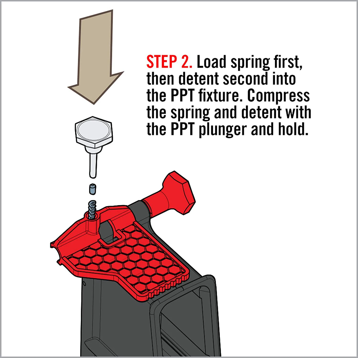 .223 5,56 Pin pivotante herramienta de instalación de abolladuras desplegable accesorios de mano roja proceso más fácil Rifle de caza accesorios AR15 - imagen 4
