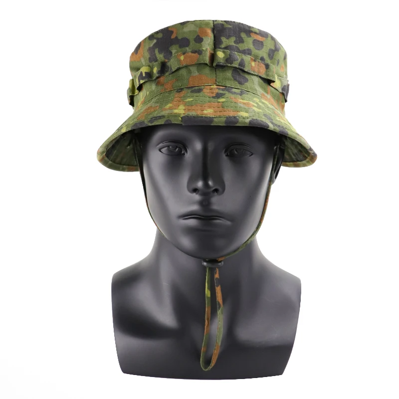 Sombrero boonie de ala corta táctico manchado alemán, sombrero de ala redonda de combate, visera de Montañismo al aire libre EMR/A-TACS/MCAD/AOR1 - imagen 2