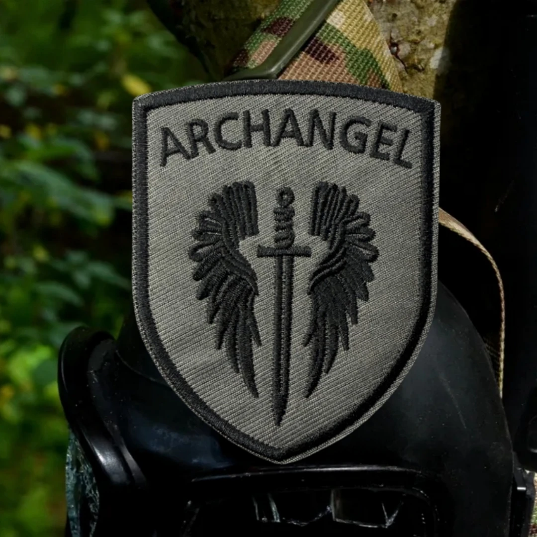 Parche "ARCHANGEL", moral táctica, apliques personalizados, pegatina para mochila del ejército militar, parches de gancho y bucle bordados para ropa - imagen 4