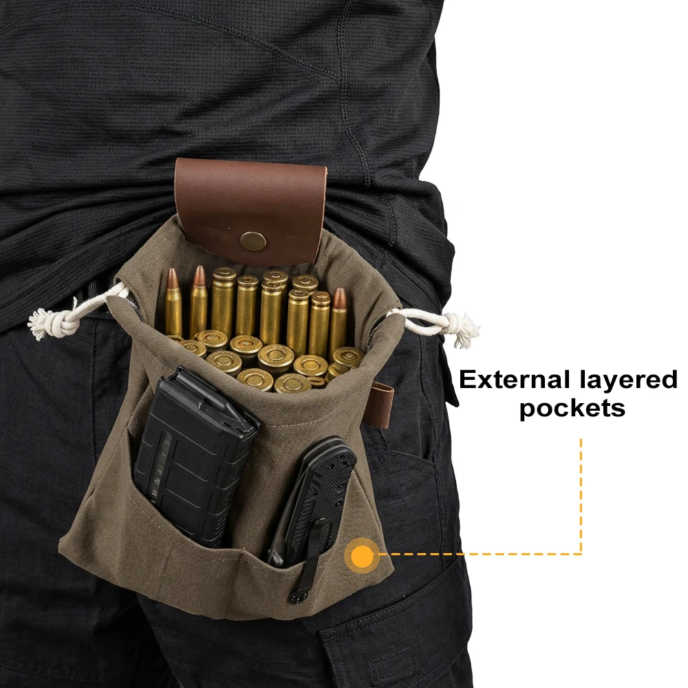 Bolsa táctica para munición plegable, transporte cartuchos de rifle - imagen 4
