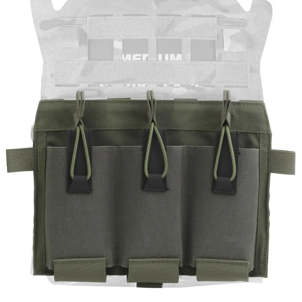 OPHIDIAN Tac 556 bolsa para revistas Molle chaleco de caza SPC JPC portador de placa Panel frontal Triple M4 Mag bolsa de soporte Paintball Airsoft - imagen 3