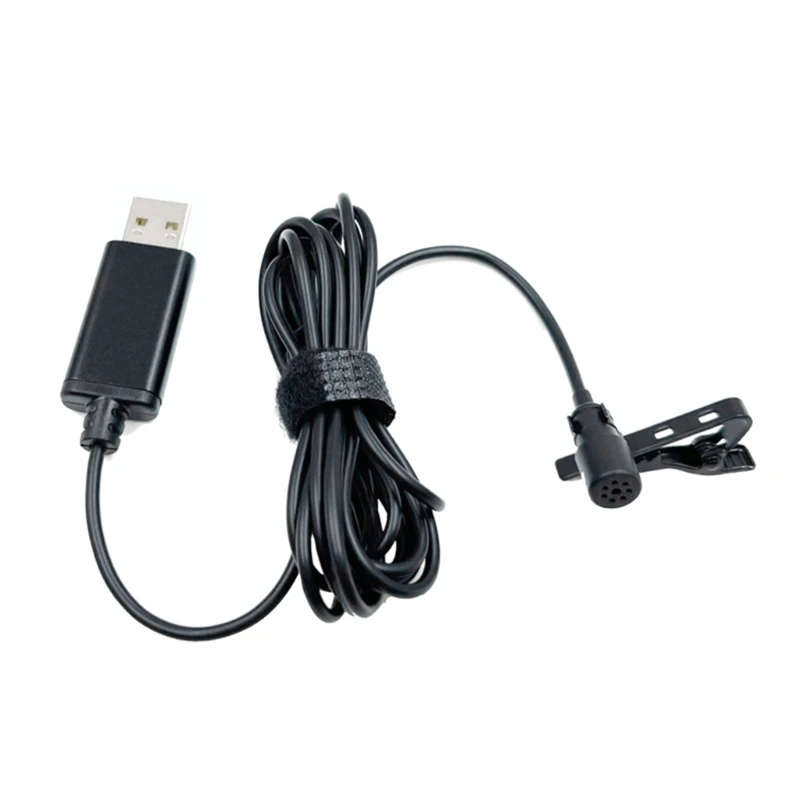 USB 2,0 Mini Lavalier solapa ojal Mini micrófono para cámara teléfono portátil Dropship - imagen 5