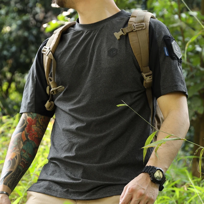 Emersongear BlueLabel-Camiseta táctica con función Nighthawk, camisa de manga corta, Tops para Fitness, Airsoft, senderismo, Deportes de caza al aire libre - imagen 3