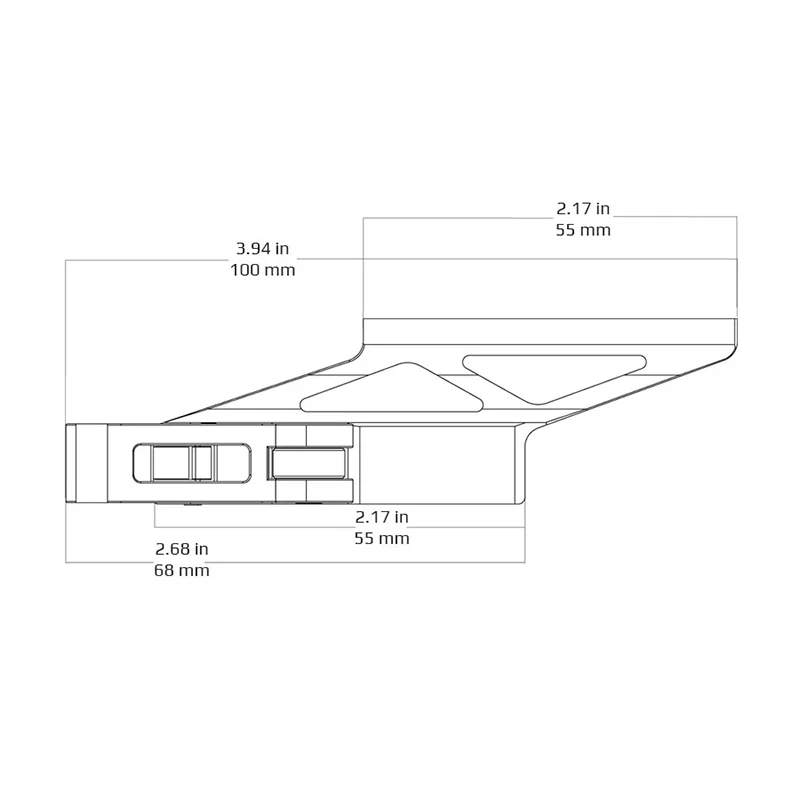Raspador de óptica vectorial 1X25 Soporte elevador de liberación rápida voladizo para riel Picatinny - imagen 4