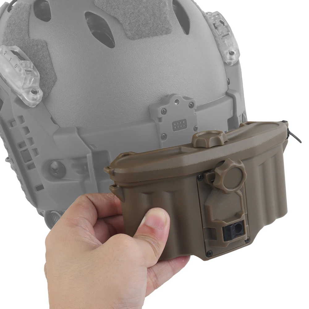 Caja de batería táctica para riel de arco Modular, sistema de pulverización de adaptación exclusivo, accesorios para casco Airsoft de combate y caza al aire libre - imagen 5