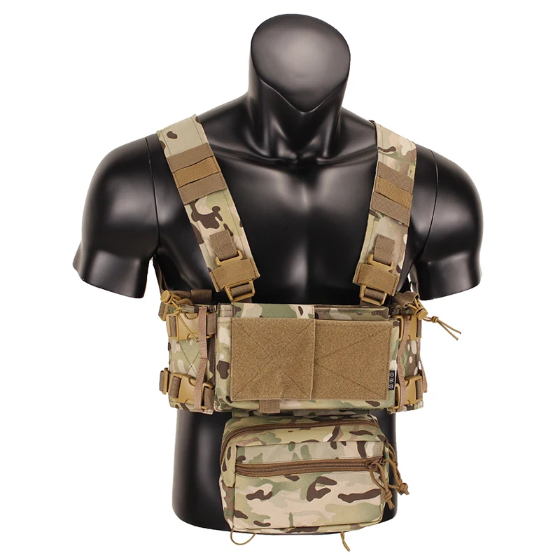Equipo de pecho táctico de nailon 500D, chaleco Modular militar Mk3 Mk4, aparejo de pecho, bolsa de cartucho Multicam, equipo de caza, chaleco Airsoft - imagen 4