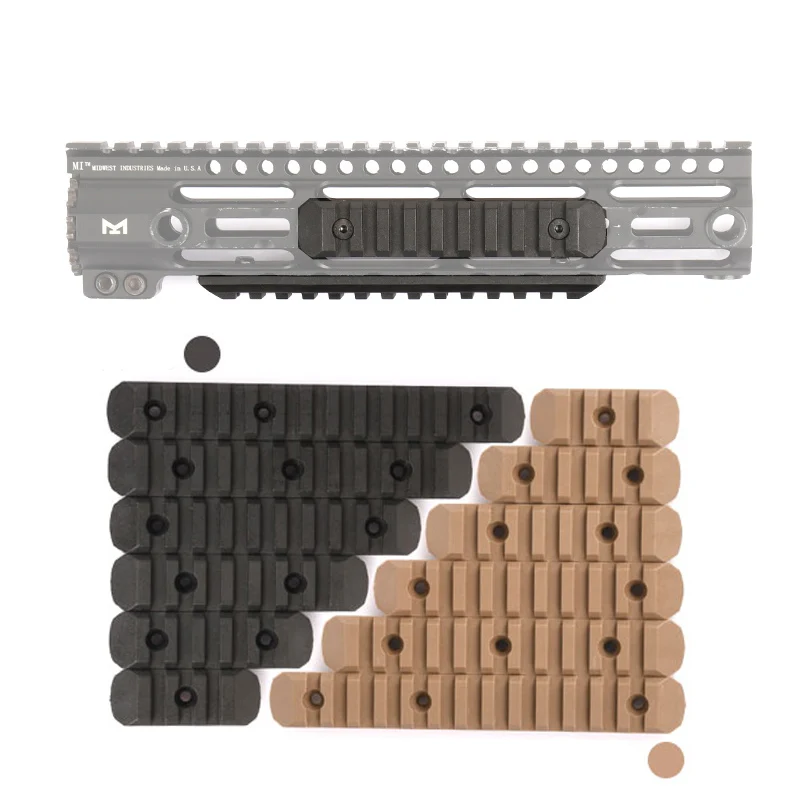 Riel Picatinny de polímero para M-LOK KeyMod, accesorio Airsoft 20 mm - imagen 5