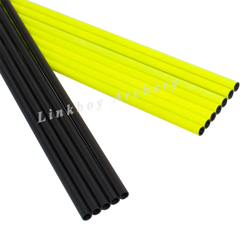 Linkboy-eje de flecha de carbono puro para tiro con arco recurvo, 12 piezas, ID 4,2mm, columna vertebral 600 700 800 900 - imagen 2